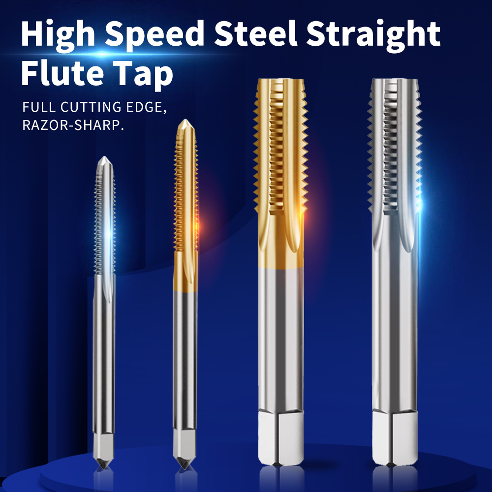 Macho de aço rápido com canal reto