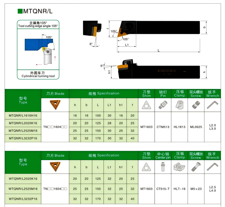 torno para ferramenta de ranhuragem exterior MTQNL16.png torno para ferramenta de ranhuragem exterior MTQNL16.png