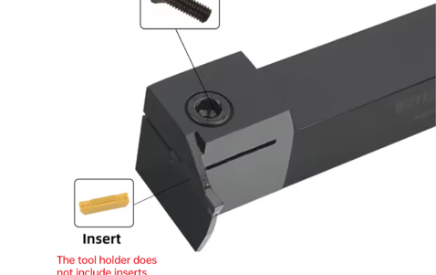 Portaherramientas de ranurado externo en forma de 7