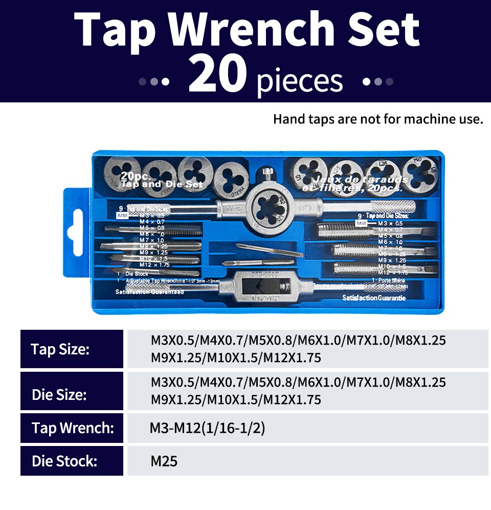 Juego de machos y terrajas HSS