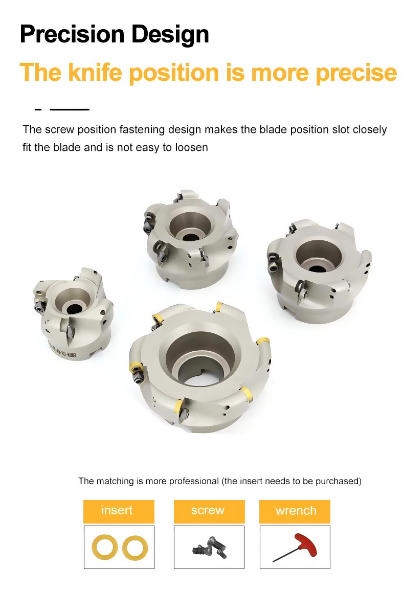 EMR5R-Planfräser mit runden Wendeplatten EMR5R-Planfräser mit runden Wendeplatten