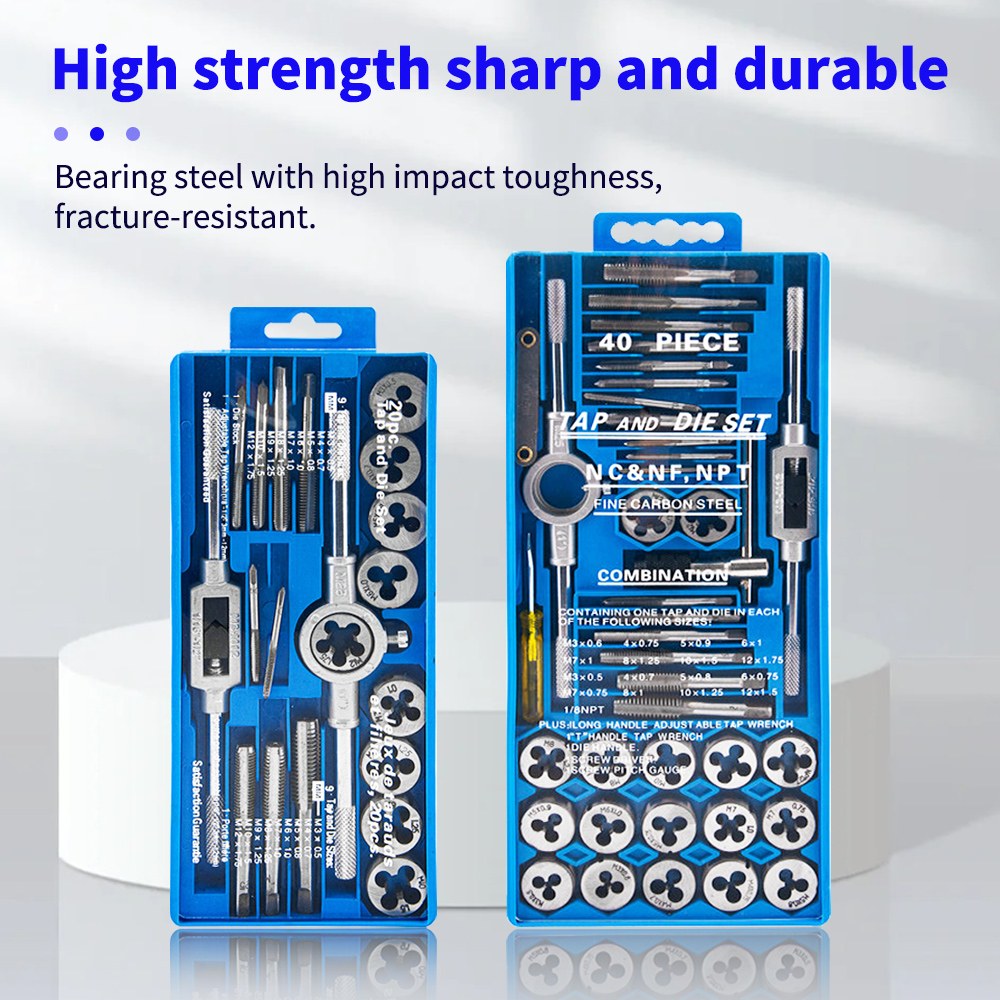 Juego de 40 piezas métricas e imperiales