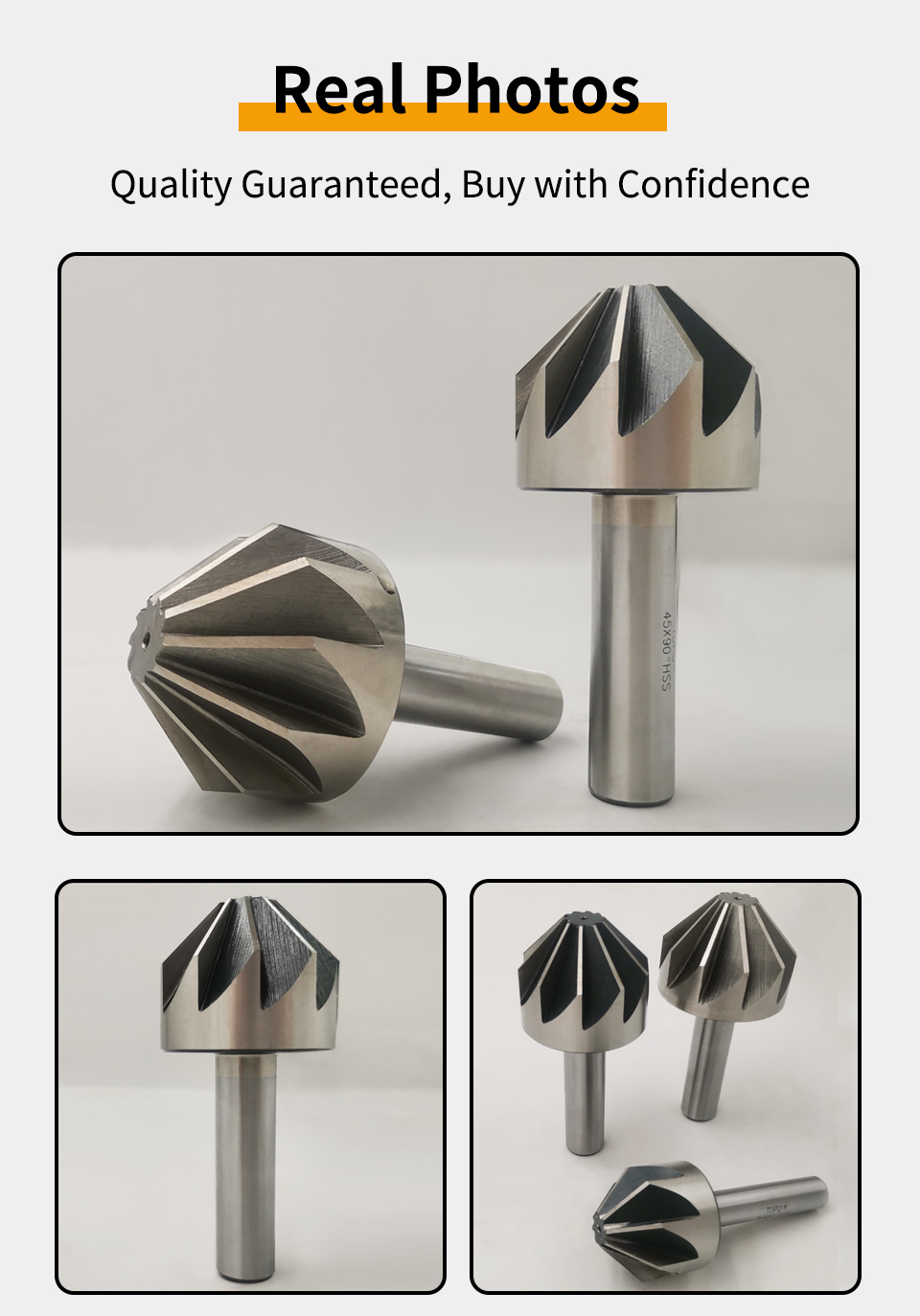 Broca de chaflán cónica de 60 mm