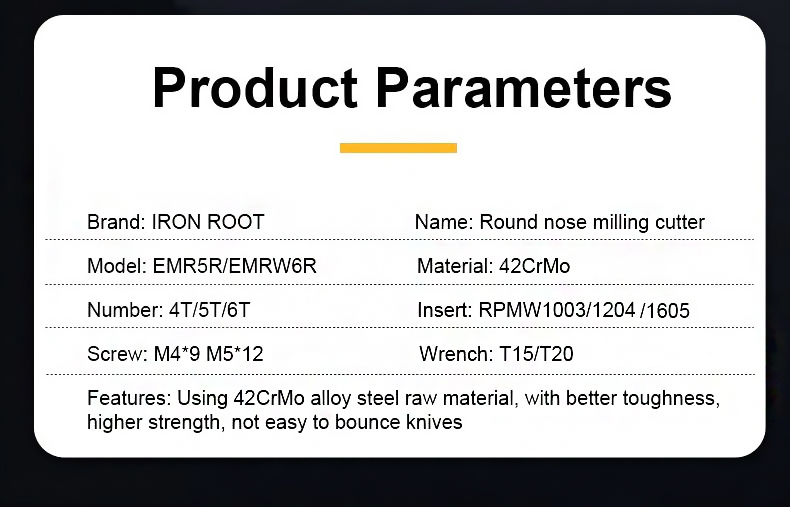 Wendeplattenfräser EMR5R Wendeplattenfräser EMR5R