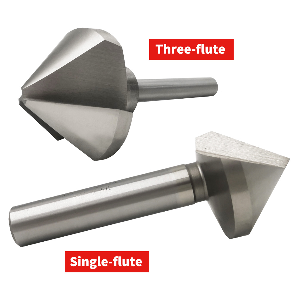 Recortador de orificios interiores con bisel de 90°