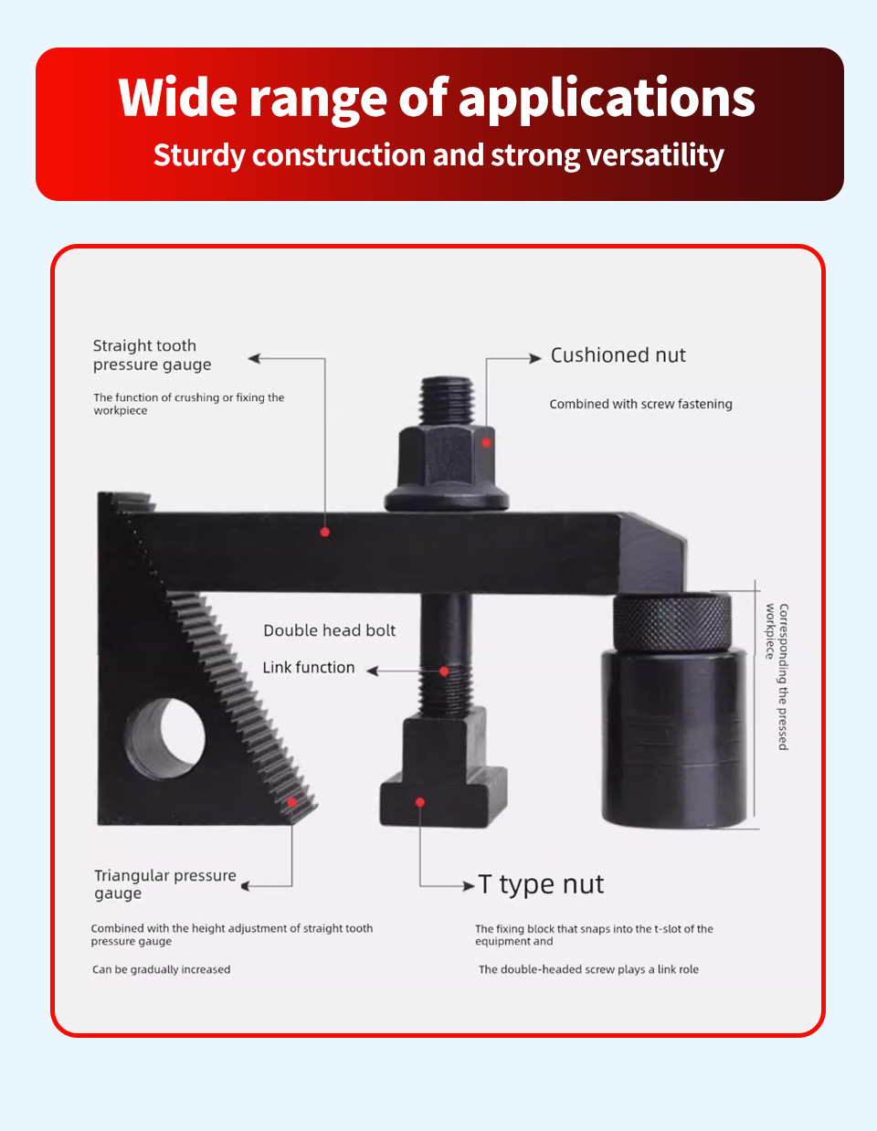 pressure plate + clamps